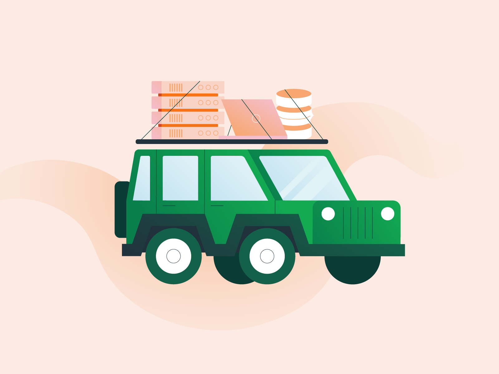 Illustration library — jeep